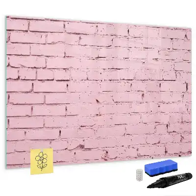 Tableau magnétique pour dessiner motif mur de briques