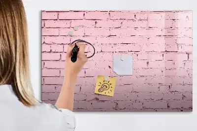 Tableau magnétique pour dessiner motif mur de briques