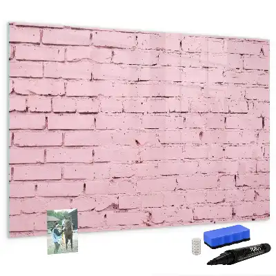 Tableau magnétique pour dessiner motif mur de briques