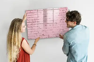 Tableau magnétique pour dessiner motif mur de briques