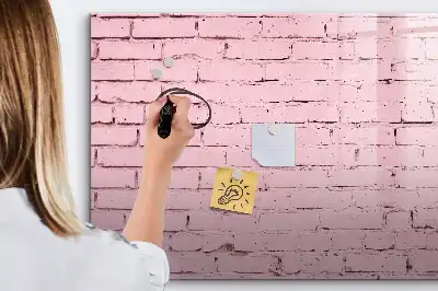 Tableau magnétique pour dessiner motif mur de briques