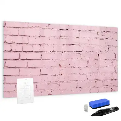 Tableau magnétique pour dessiner motif mur de briques