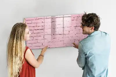 Tableau magnétique pour dessiner motif mur de briques