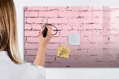 Tableau magnétique pour dessiner motif mur de briques