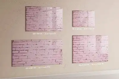 Tableau magnétique pour dessiner motif mur de briques