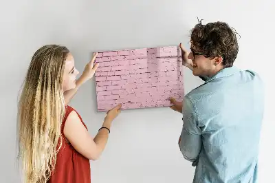Tableau magnétique pour dessiner motif mur de briques