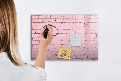 Tableau magnétique pour dessiner motif mur de briques