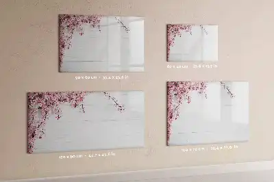 Tableau magnétique à dessiner motif fleurs de printemps