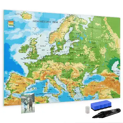 Carte géographique du monde tableau magnétique à dessiner