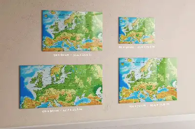 Carte géographique du monde tableau magnétique à dessiner