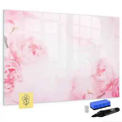 Tableau magnétique pour dessiner motif fleurs épanouies
