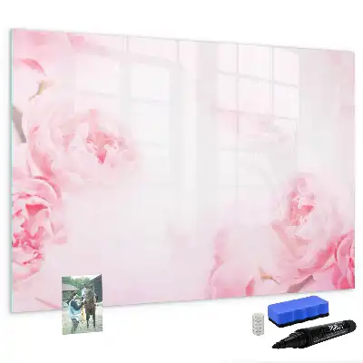 Tableau magnétique pour dessiner motif fleurs épanouies