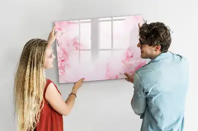 Tableau magnétique pour dessiner motif fleurs épanouies
