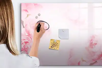 Tableau magnétique pour dessiner motif fleurs épanouies