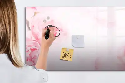 Tableau magnétique pour dessiner motif fleurs épanouies