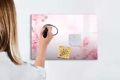 Tableau magnétique pour dessiner motif fleurs épanouies