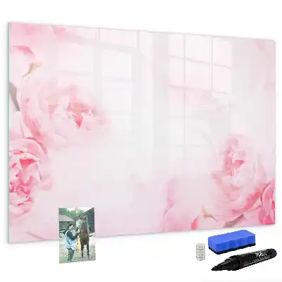 Tableau magnétique pour dessiner motif fleurs épanouies
