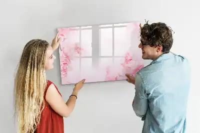 Tableau magnétique pour dessiner motif fleurs épanouies