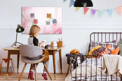 Tableau magnétique pour dessiner motif fleurs épanouies