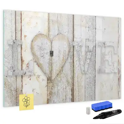 Tableau magnétique de dessin modèle Texte Amour