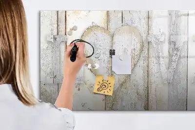 Tableau magnétique de dessin modèle Texte Amour