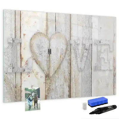 Tableau magnétique de dessin modèle Texte Amour