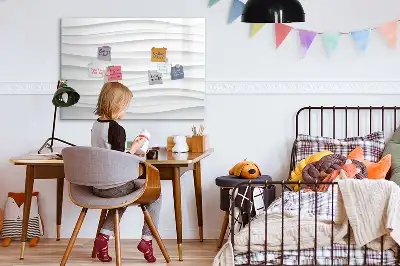 Tableau magnétique à dessiner motif texture de vagues