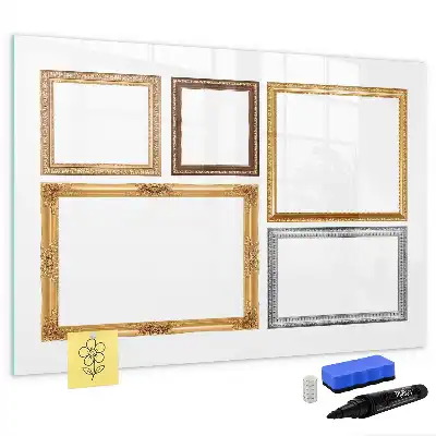 Tableau magnétique pour dessiner cadre doré