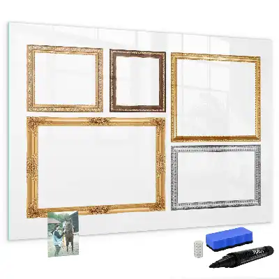 Tableau magnétique pour dessiner cadre doré