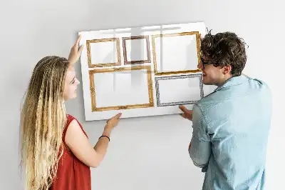 Tableau magnétique pour dessiner cadre doré