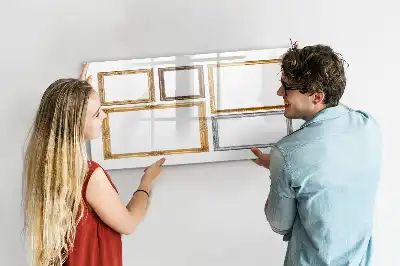 Tableau magnétique pour dessiner cadre doré