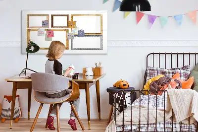 Tableau magnétique pour dessiner cadre doré