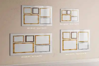 Tableau magnétique pour dessiner cadre doré