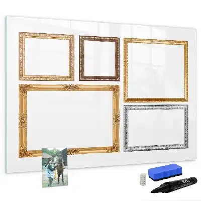 Tableau magnétique pour dessiner cadre doré