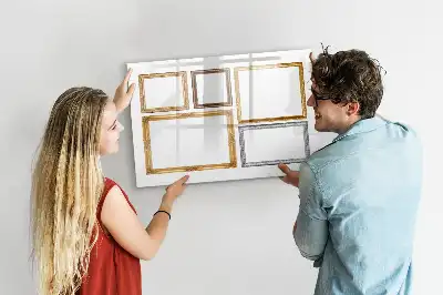 Tableau magnétique pour dessiner cadre doré
