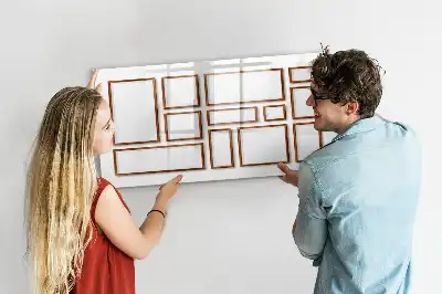 Tableau magnétique à dessiner avec cadre en bois