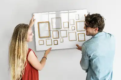 Tableau magnétique avec cadre en bois