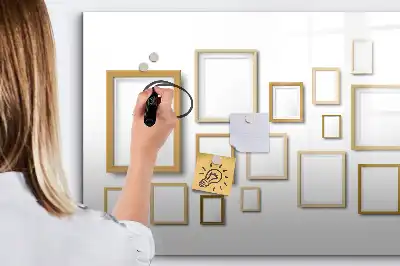 Tableau magnétique avec cadre en bois