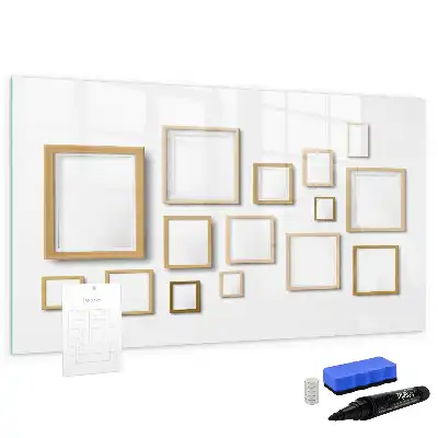 Tableau magnétique avec cadre en bois