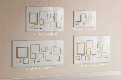 Tableau magnétique avec cadre en bois