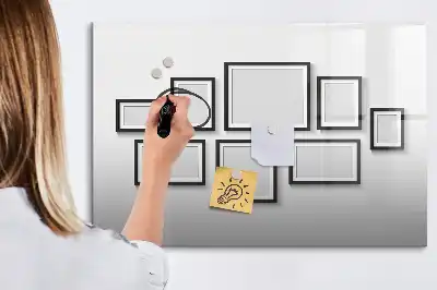 Tableau magnétique à dessiner avec cadre noir