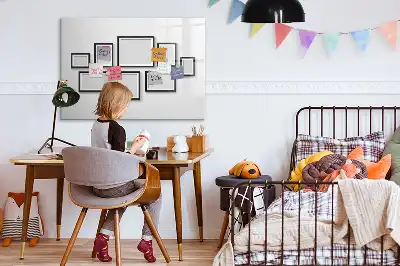 Tableau magnétique à dessiner avec cadre noir