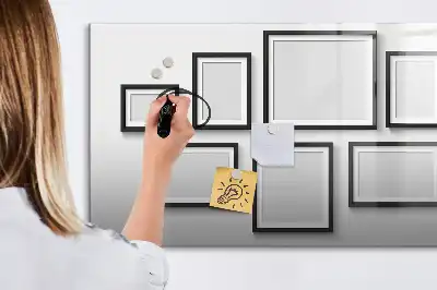 Tableau magnétique à dessiner avec cadre noir