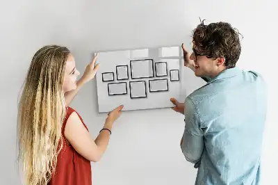 Tableau magnétique à dessiner avec cadre noir