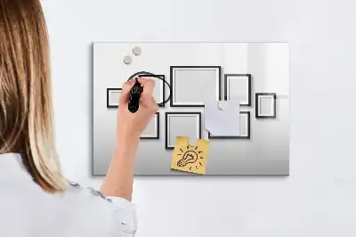 Tableau magnétique à dessiner avec cadre noir