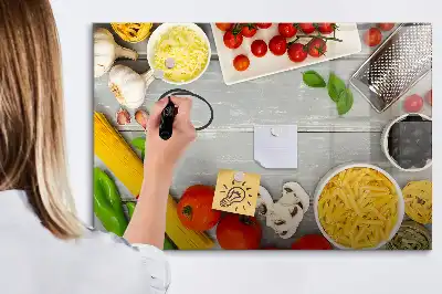 Tableau magnétique pour dessiner modèle ingrédients