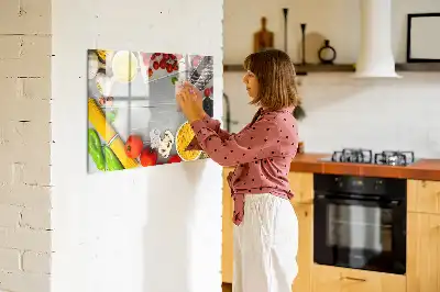 Tableau magnétique pour dessiner modèle ingrédients