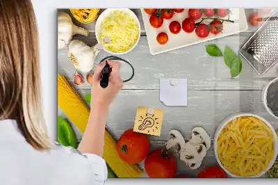 Tableau magnétique pour dessiner modèle ingrédients