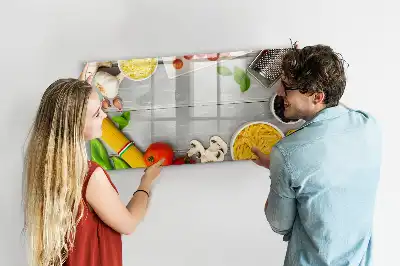 Tableau magnétique pour dessiner modèle ingrédients