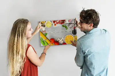 Tableau magnétique pour dessiner modèle ingrédients
